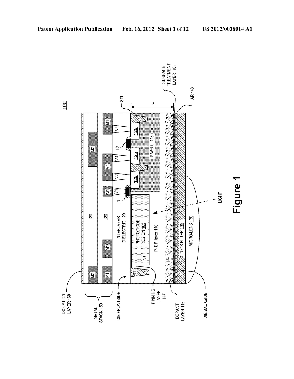 BACKSIDE ILLUMINATED IMAGE SENSOR WITH STRESSED FILM - diagram, schematic, and image 02