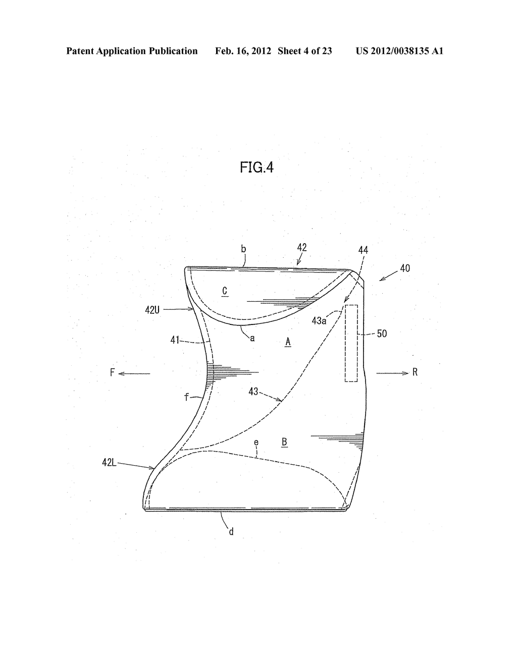 SIDE AIRBAG DEVICE AND METHOD FOR FOLDING BAG PORTION OF SIDE AIRBAG     DEVICE - diagram, schematic, and image 05