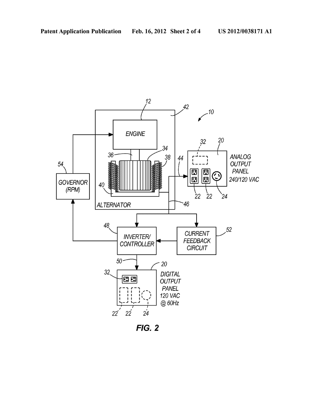 PORTABLE POWER SUPPLY HAVING BOTH INVERTER POWER SUPPLY AND TRADITIONAL     POWER SUPPLY RECEPTACLES - diagram, schematic, and image 03