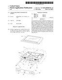 Car seat head rest with built-in screen diagram and image