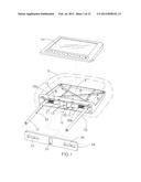 Car seat head rest with built-in screen diagram and image