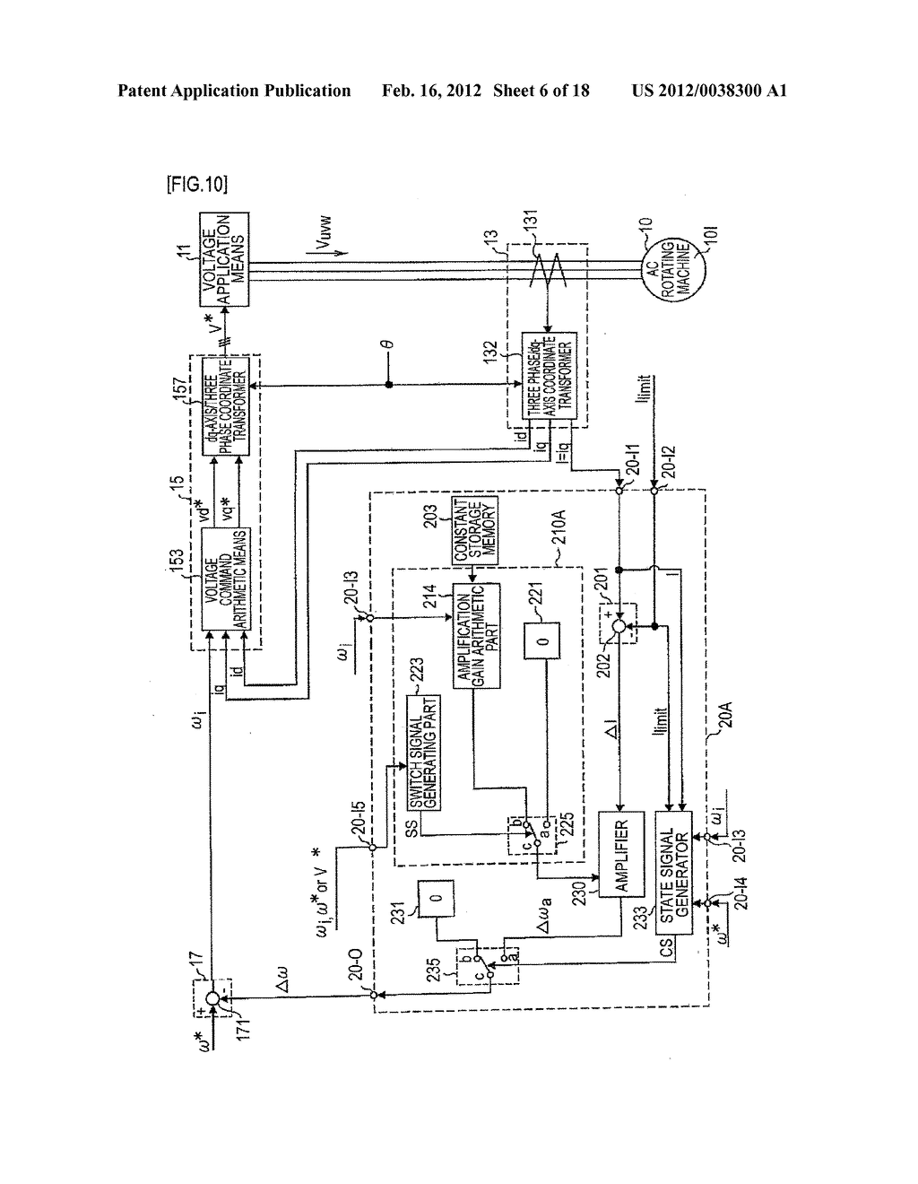 CONTROL DEVICE FOR AC ROTATING MACHINE - diagram, schematic, and image 07