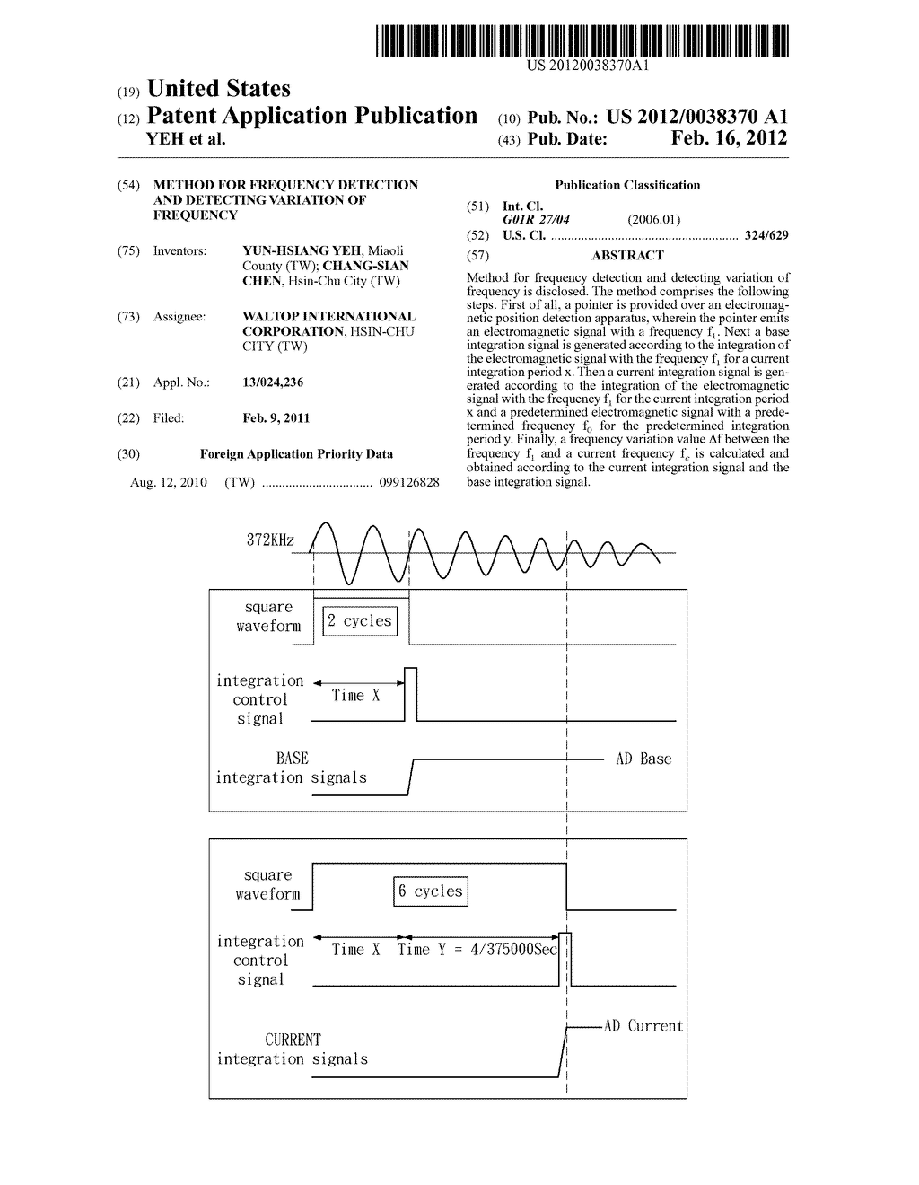 METHOD FOR FREQUENCY DETECTION AND DETECTING VARIATION OF FREQUENCY - diagram, schematic, and image 01