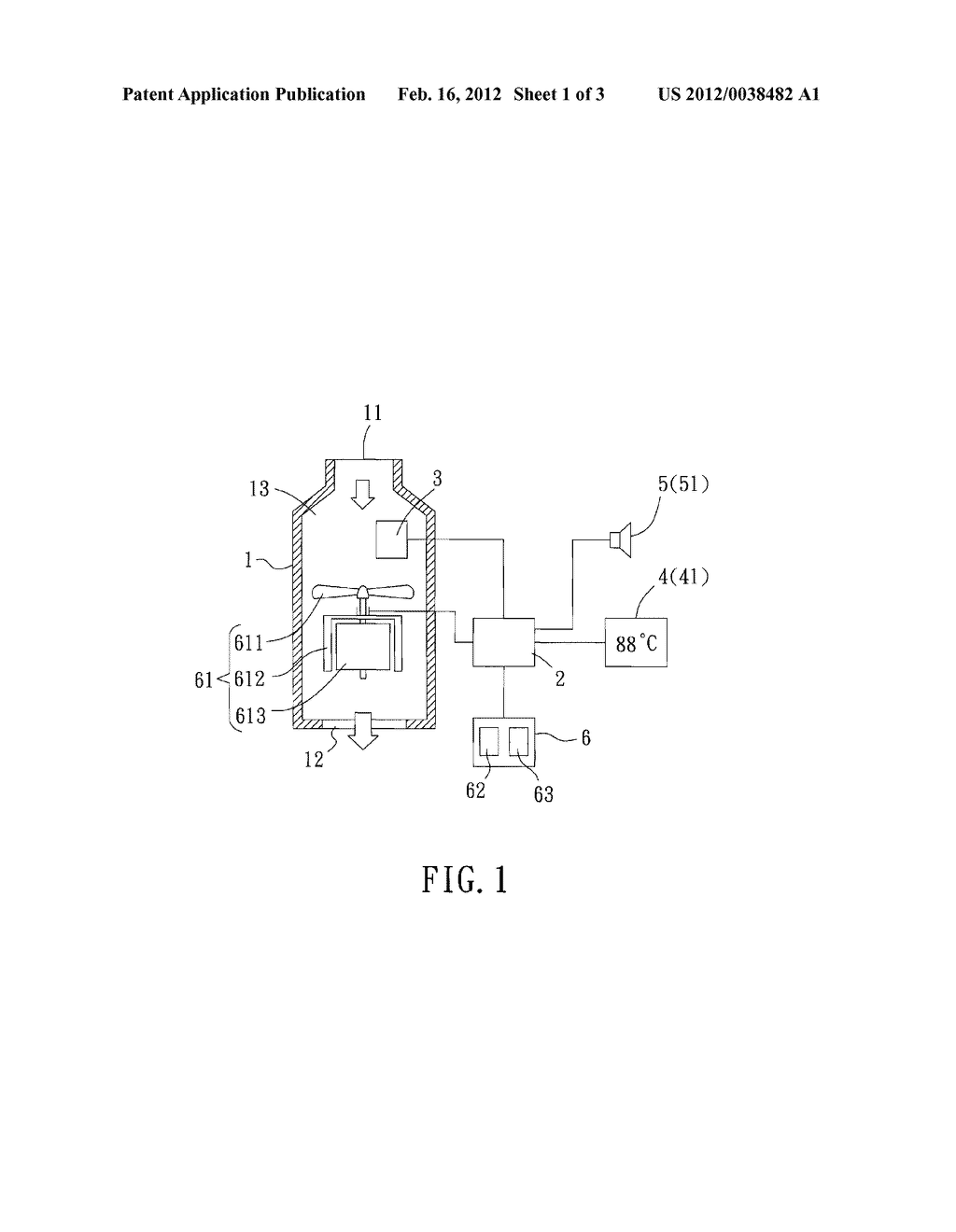 TEMPERATURE DISPLAYING DEVICE FOR FAUCET - diagram, schematic, and image 02