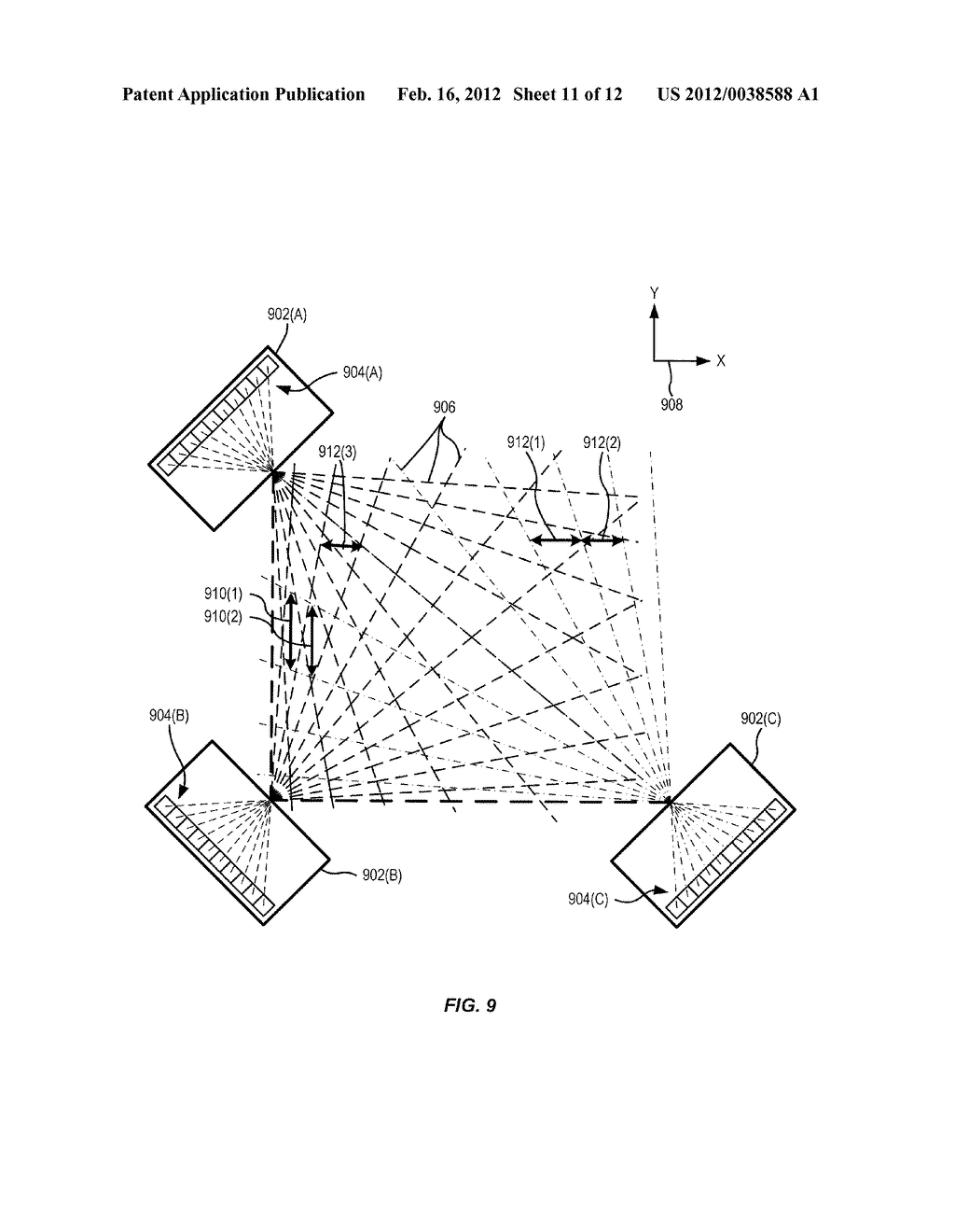 Optical Position Input System And Method - diagram, schematic, and image 12