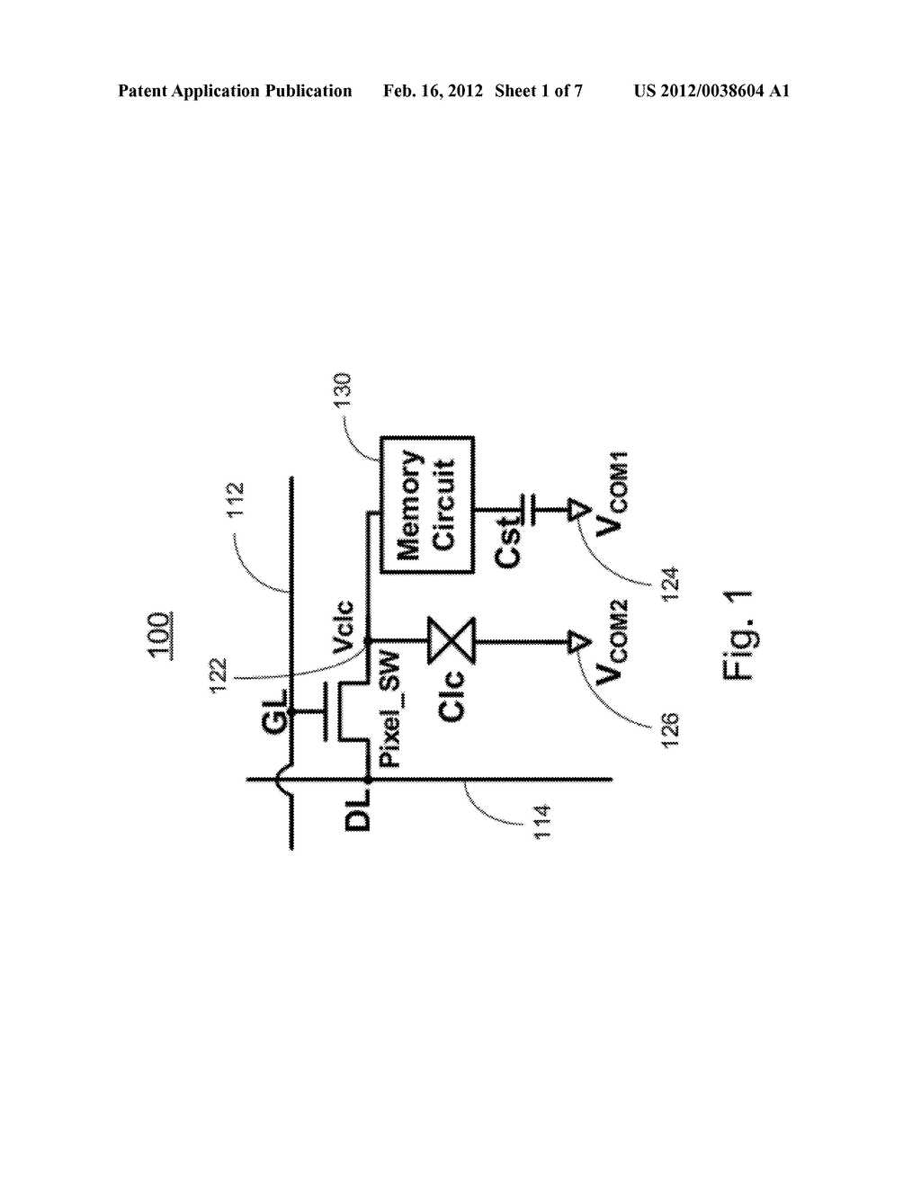 Display Device Having Memory In Pixels - diagram, schematic, and image 02