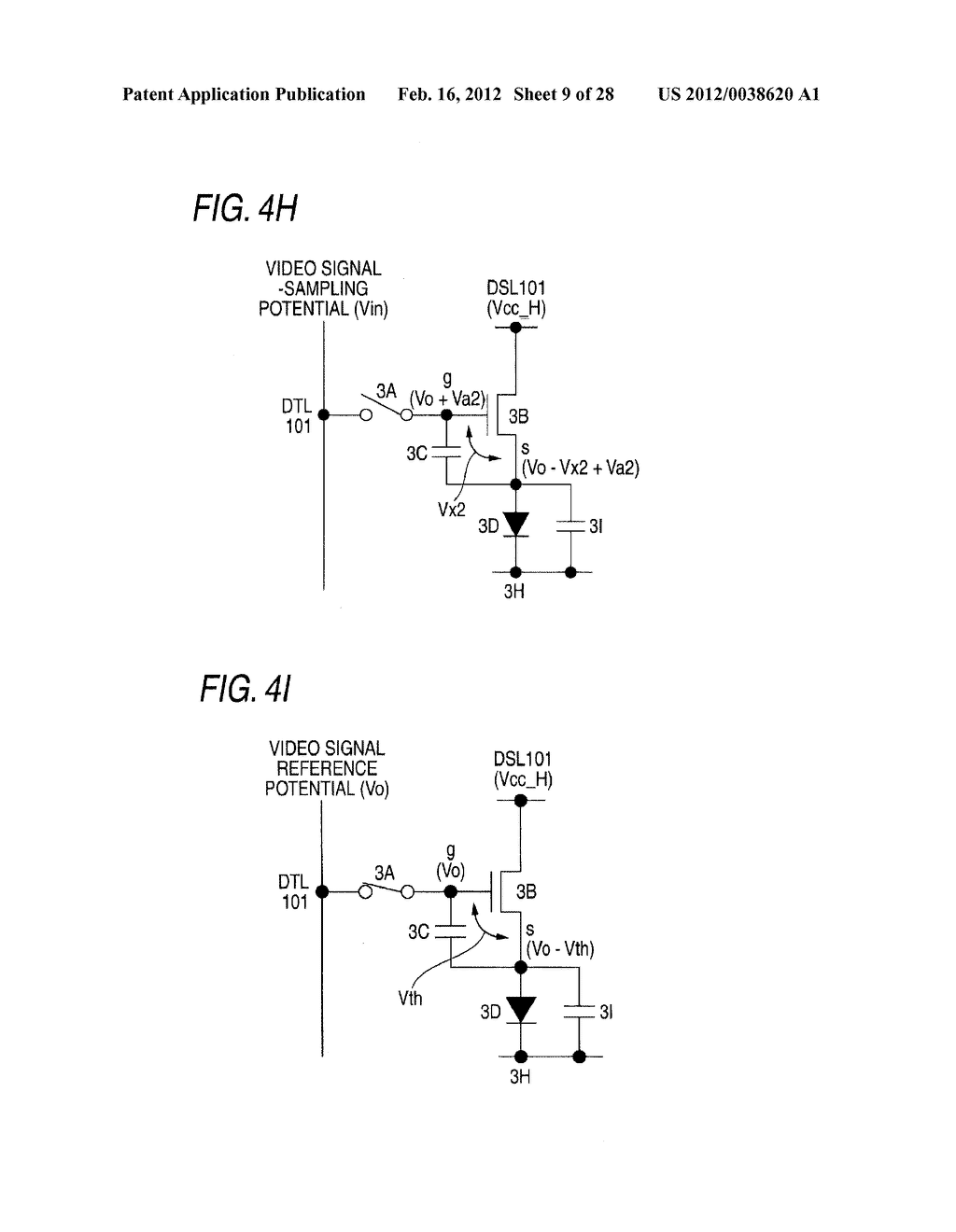 DISPLAY DEVICE, METHOD OF DRIVING SAME, AND ELECTRONIC DEVICE - diagram, schematic, and image 10
