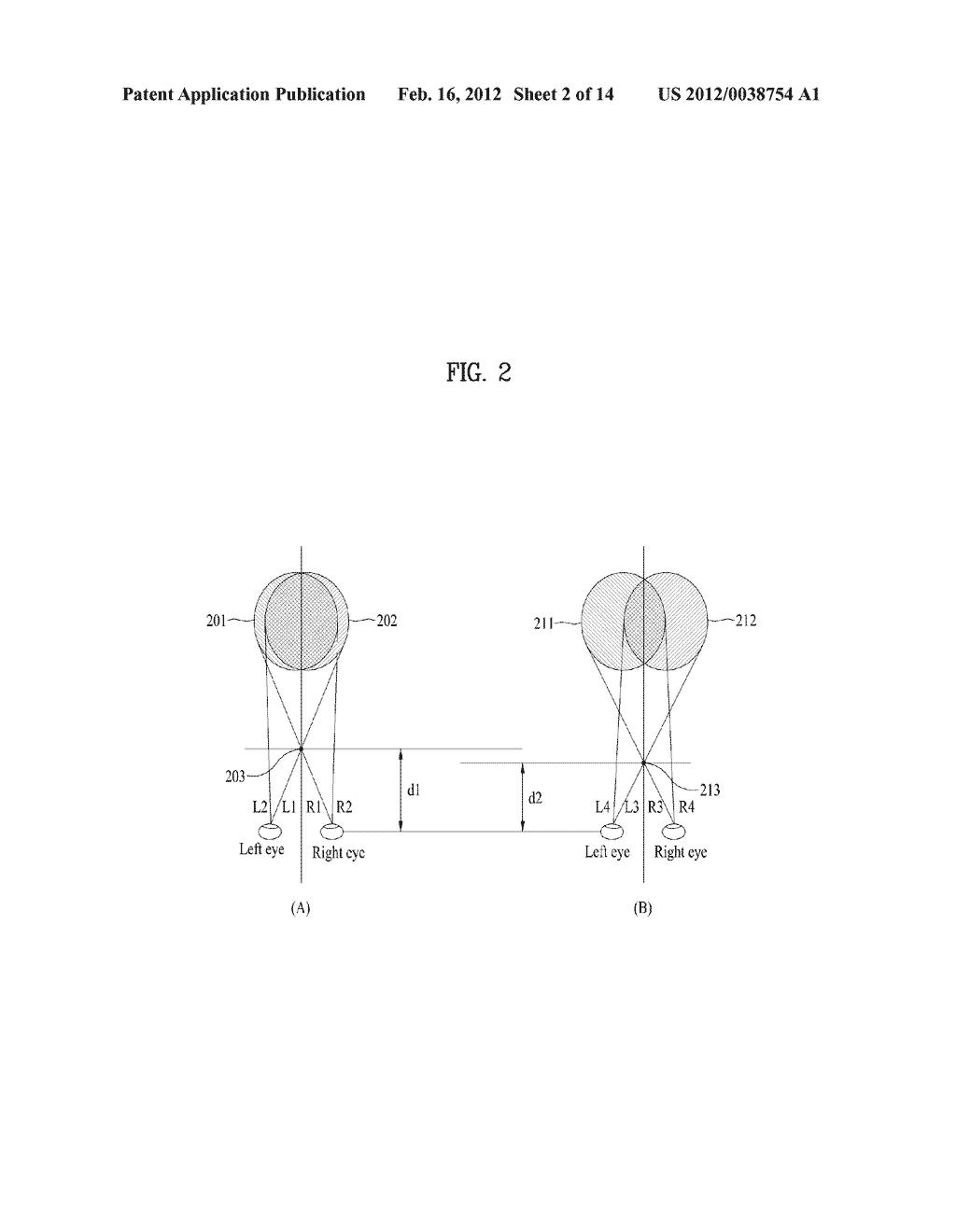 METHOD FOR PROCESSING IMAGES IN DISPLAY DEVICE OUTPUTTING 3-DIMENSIONAL     CONTENTS AND DISPLAY DEVICE USING THE SAME - diagram, schematic, and image 03