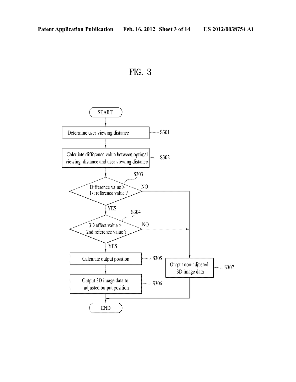 METHOD FOR PROCESSING IMAGES IN DISPLAY DEVICE OUTPUTTING 3-DIMENSIONAL     CONTENTS AND DISPLAY DEVICE USING THE SAME - diagram, schematic, and image 04