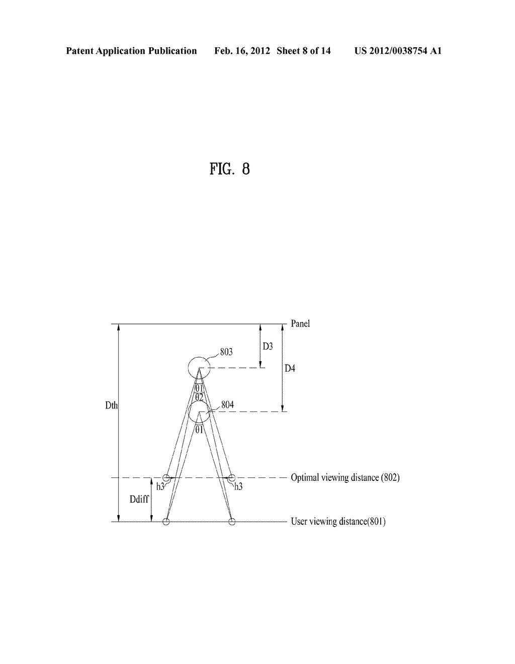METHOD FOR PROCESSING IMAGES IN DISPLAY DEVICE OUTPUTTING 3-DIMENSIONAL     CONTENTS AND DISPLAY DEVICE USING THE SAME - diagram, schematic, and image 09