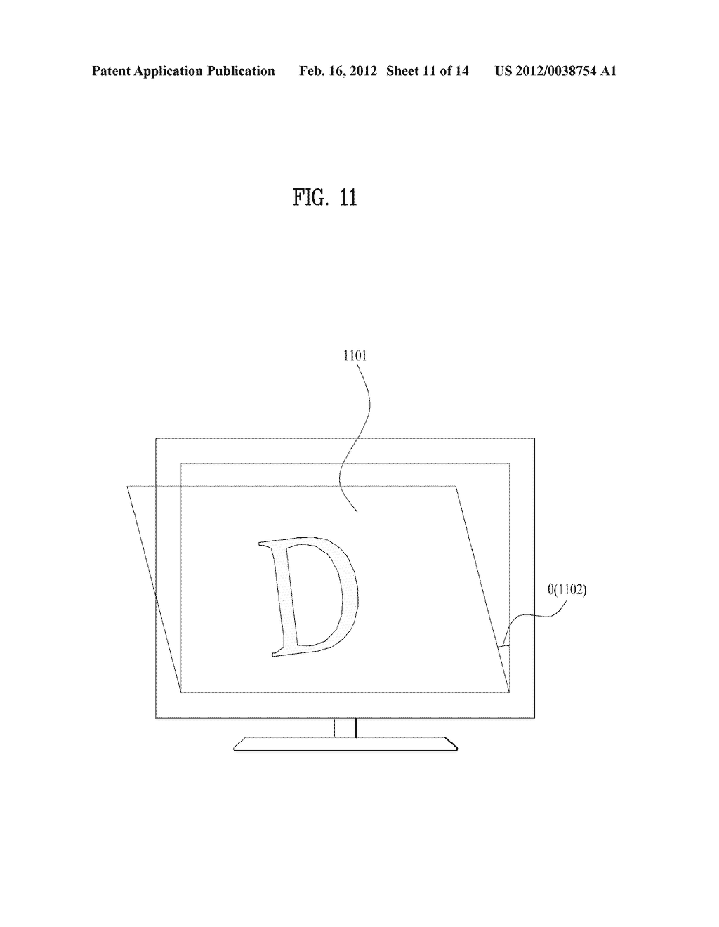 METHOD FOR PROCESSING IMAGES IN DISPLAY DEVICE OUTPUTTING 3-DIMENSIONAL     CONTENTS AND DISPLAY DEVICE USING THE SAME - diagram, schematic, and image 12