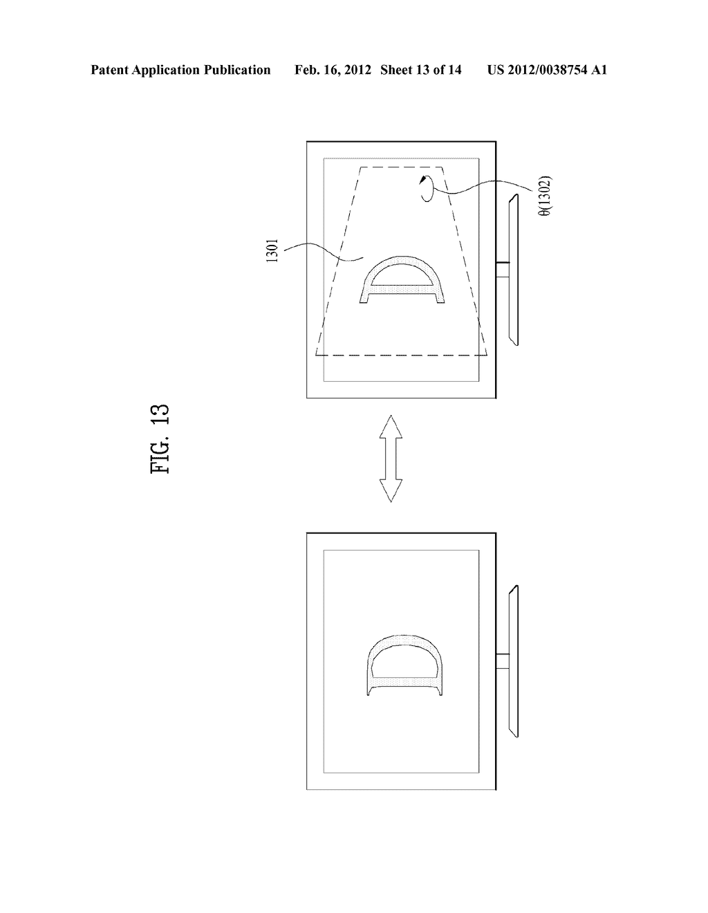 METHOD FOR PROCESSING IMAGES IN DISPLAY DEVICE OUTPUTTING 3-DIMENSIONAL     CONTENTS AND DISPLAY DEVICE USING THE SAME - diagram, schematic, and image 14