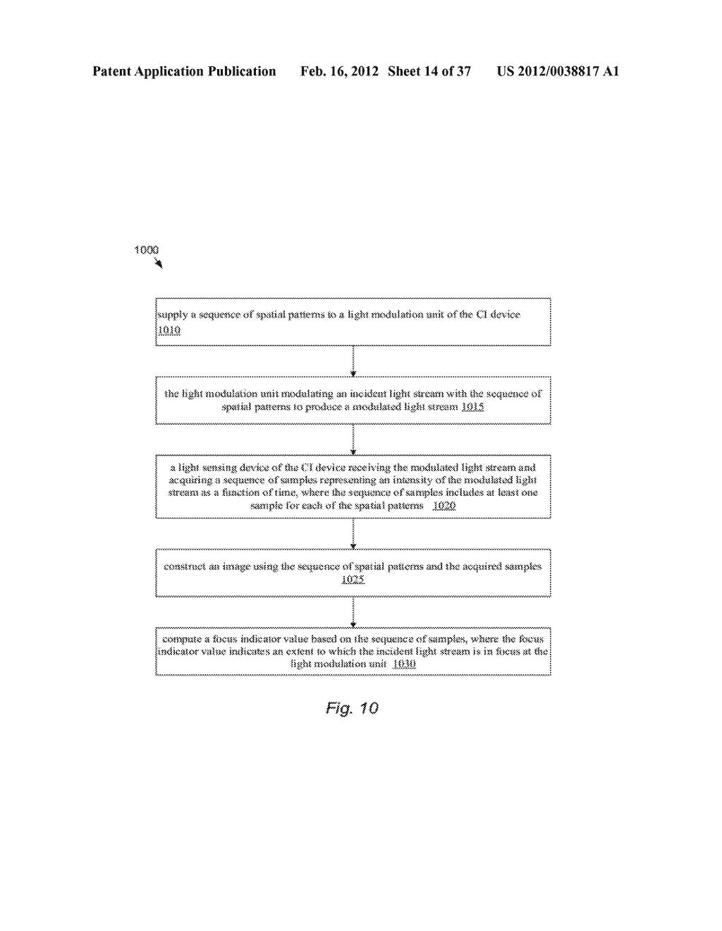 Focusing Mechanisms for Compressive Imaging Device - diagram, schematic, and image 15