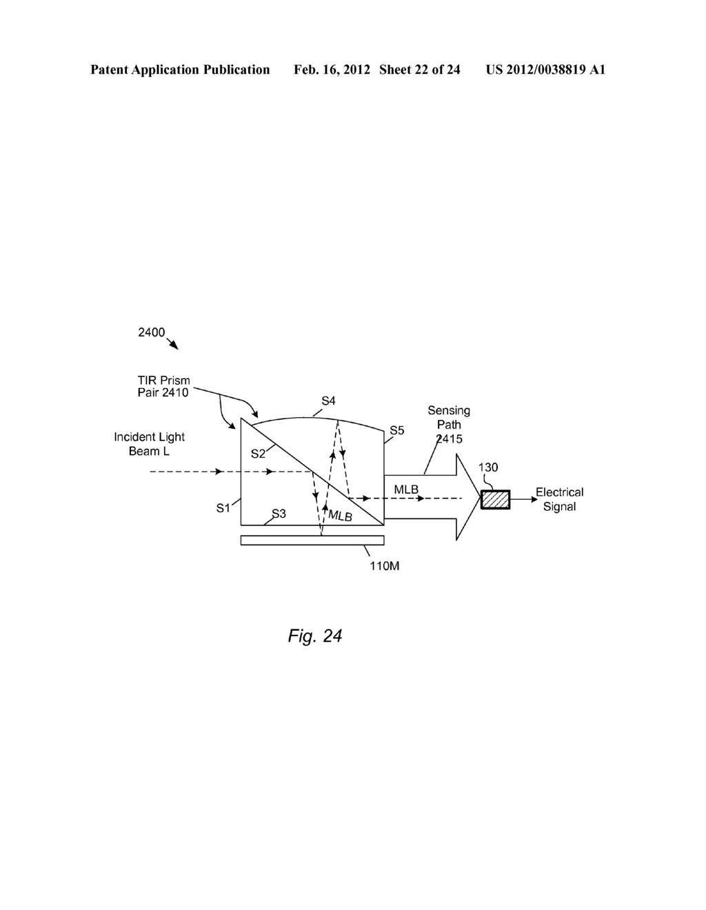 TIR Prism to Separate Incident Light and Modulated Light in Compressive     Imaging Device - diagram, schematic, and image 23