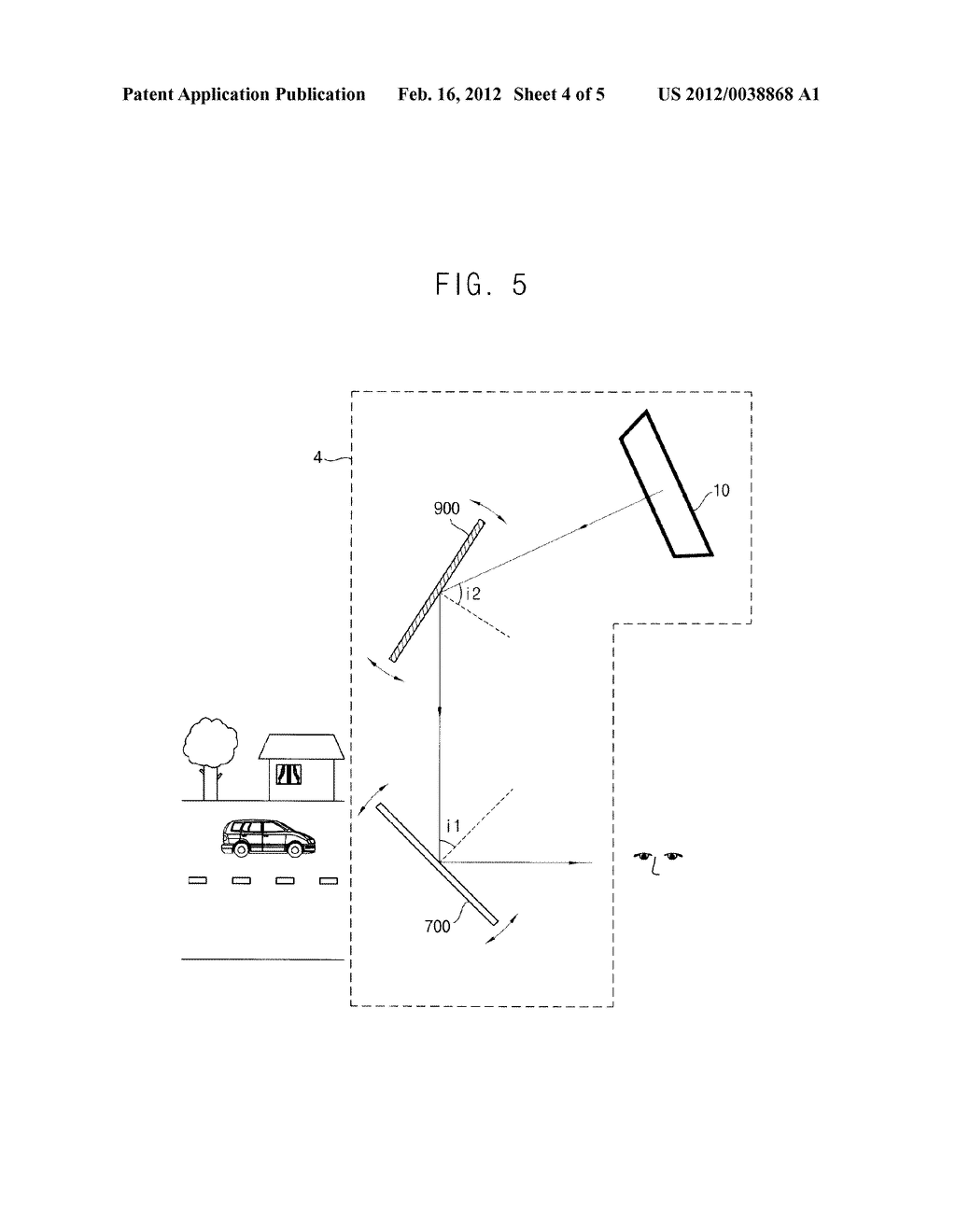 TRANSPARENT DISPLAY DEVICE AND DISPLAYING METHOD USING THE SAME - diagram, schematic, and image 05