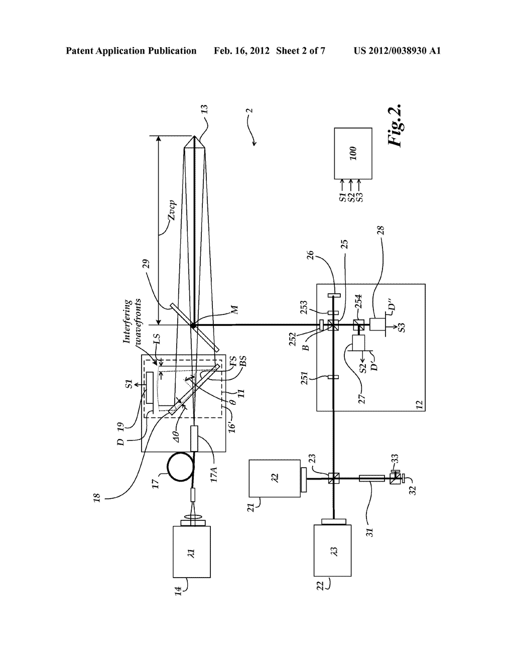 FIXED WAVELENGTH ABSOLUTE DISTANCE INTERFEROMETER - diagram, schematic, and image 03