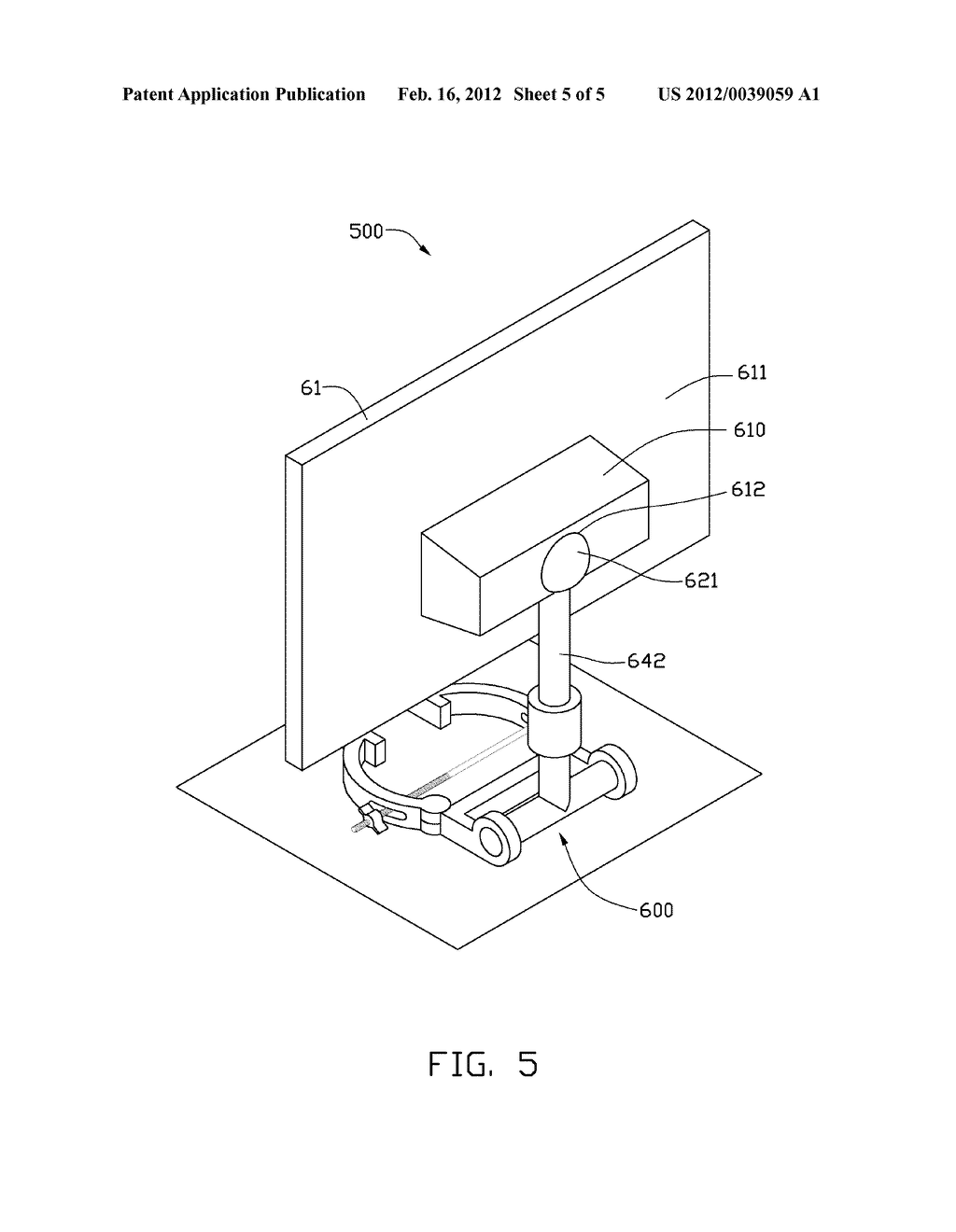 SUPPORT STRUCTURE FOR DISPLAY DEVICE AND DISPLAY DEVICE USING SAME - diagram, schematic, and image 06