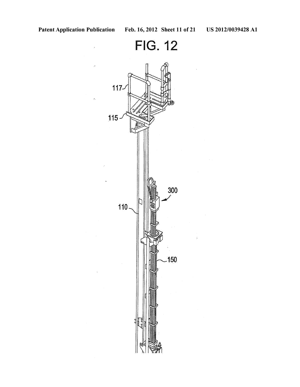 METHOD FOR ALIGNING AND HANDLING FUEL RODS WITHIN A NUCLEAR FUEL BUNDLE - diagram, schematic, and image 12