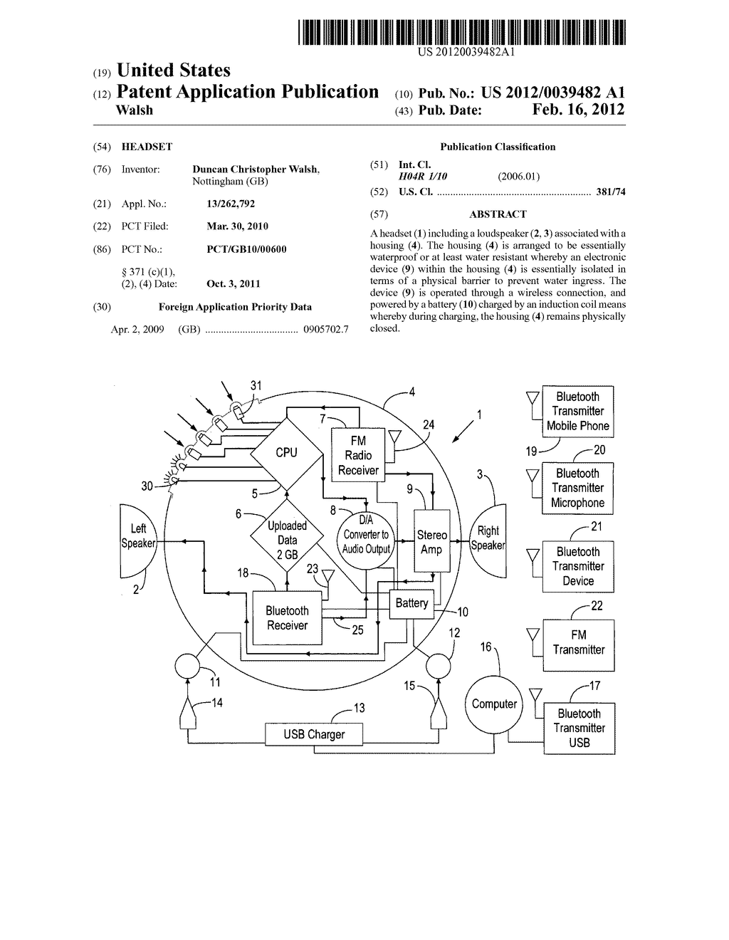 HEADSET - diagram, schematic, and image 01