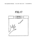 INFORMATION-INPUTTING DEVICE INPUTTING CONTACT POINT OF OBJECT ON     RECORDING SURFACE AS INFORMATION diagram and image