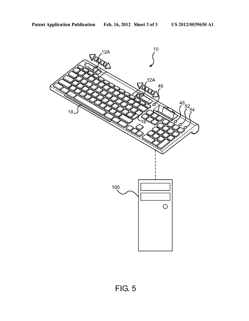 Computer Keyboard System with Alternative Exercise Capabilities for the     Prevention of Repetitive Stress Injuries - diagram, schematic, and image 04