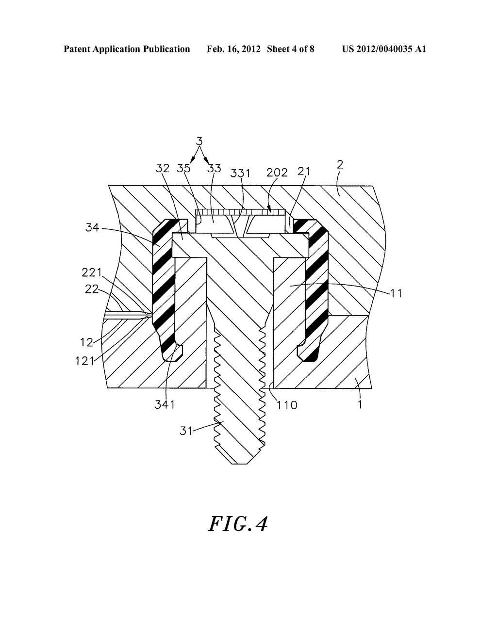 CAPTIVE SCREW FABRICATION MOLD - diagram, schematic, and image 05