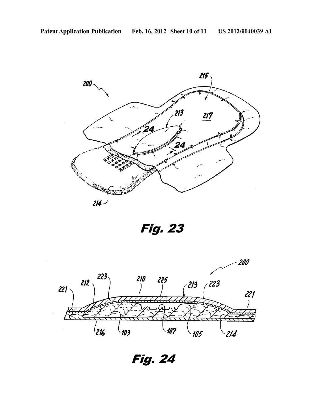 APPARATUS FOR MAKING A FIBROUS ARTICLE HAVING A THREE DIMENSIONAL PROFILE - diagram, schematic, and image 11