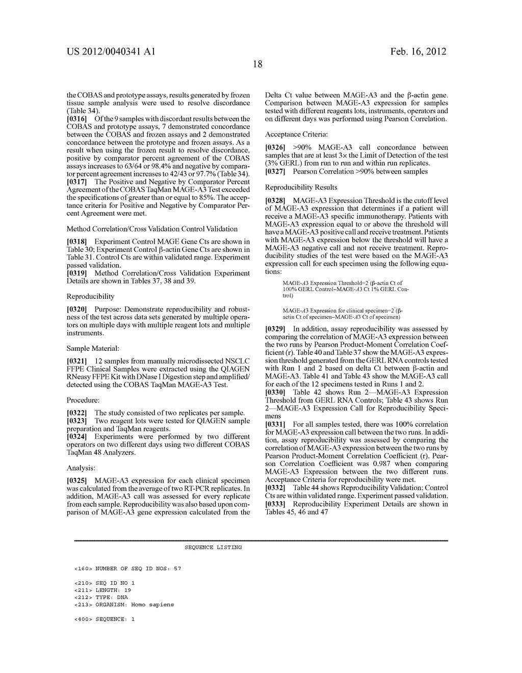 Method for the Detection and Diagnosis of Cancer Involving Primers and     Probes for the Specific Detection of the MAGE-A3-Marker - diagram, schematic, and image 72