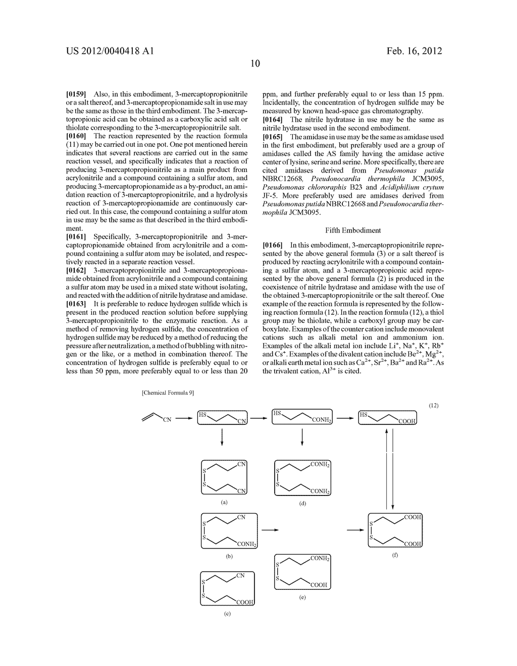 METHOD FOR PRODUCING 3-MERCAPTOPROPIONIC ACID OR SALT THEREOF - diagram, schematic, and image 12
