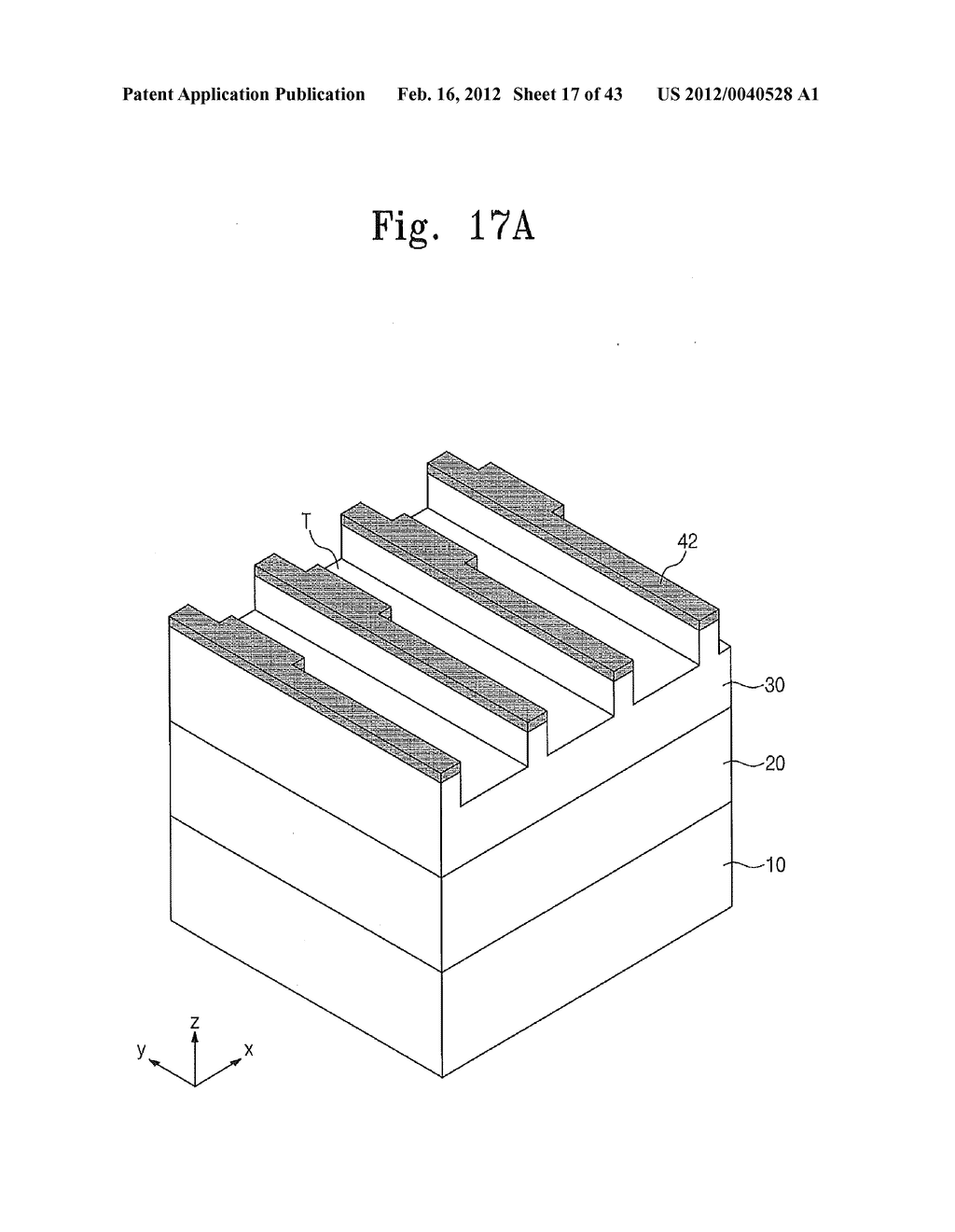 METHODS FOR PATTERNING MICROELECTRONIC DEVICES USING TWO SACRIFICIAL     LAYERS - diagram, schematic, and image 18