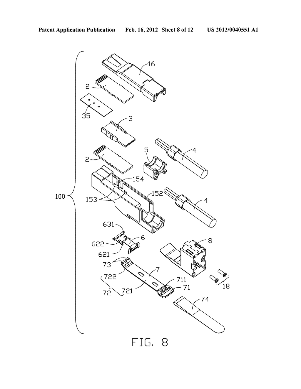 ELECTRICAL CONNECTOR ASSEMBLY WITH A LATCH MECHANISM EASILY OPERATED - diagram, schematic, and image 09