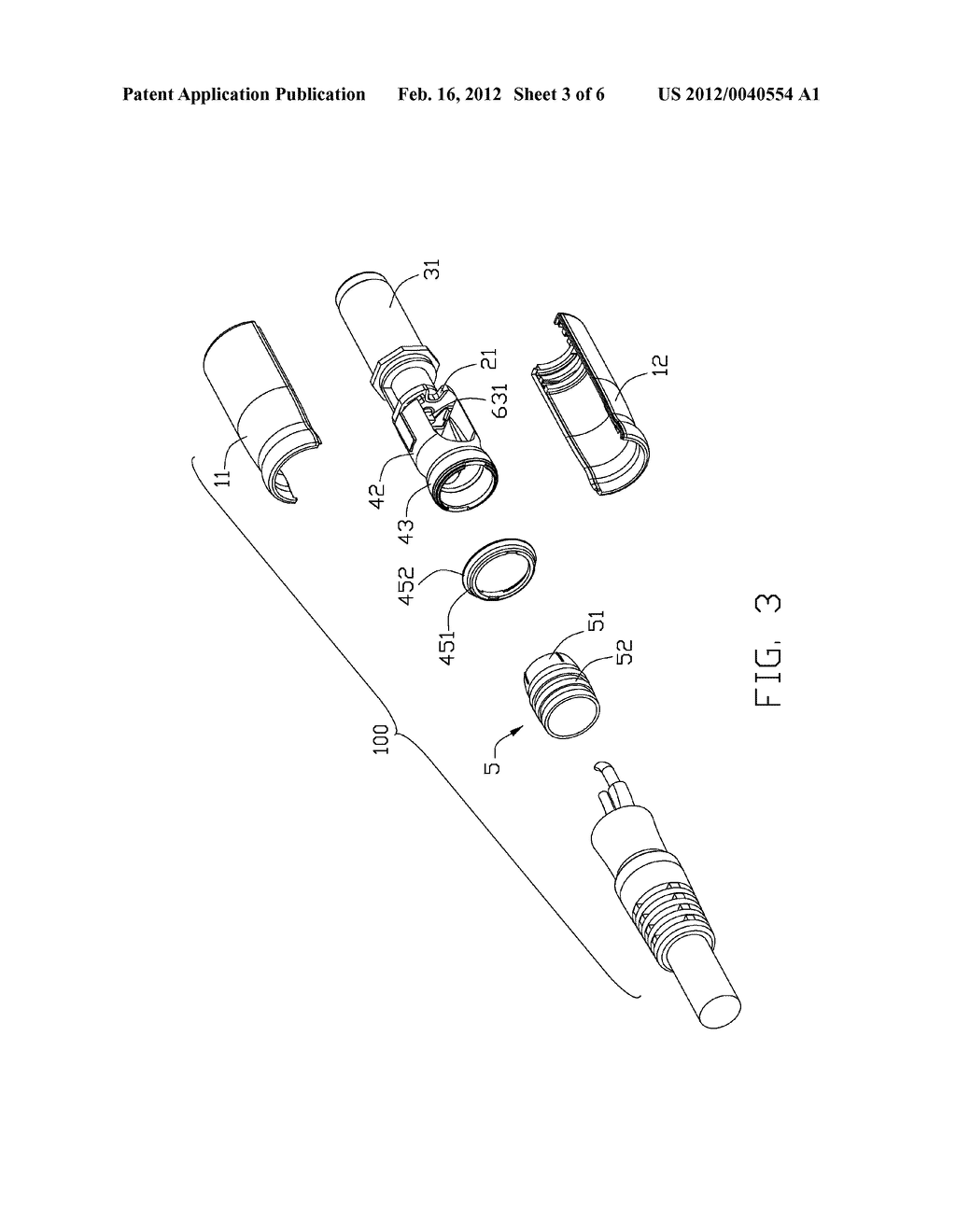 CABLE CONNECTOR ASSEMBLY WITH AN IMPROVED LIGHT PIPE AND A METHOD OF     ASSEMBLING THE CABLE CONNECTOR ASSEMBLY - diagram, schematic, and image 04