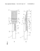 CONNECTING MEMBER-TERMINATED MULTI-CORE COAXIAL CABLE AND METHOD FOR     MANUFACTURE THEREOF diagram and image