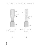 CONNECTING MEMBER-TERMINATED MULTI-CORE COAXIAL CABLE AND METHOD FOR     MANUFACTURE THEREOF diagram and image