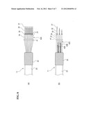 CONNECTING MEMBER-TERMINATED MULTI-CORE COAXIAL CABLE AND METHOD FOR     MANUFACTURE THEREOF diagram and image