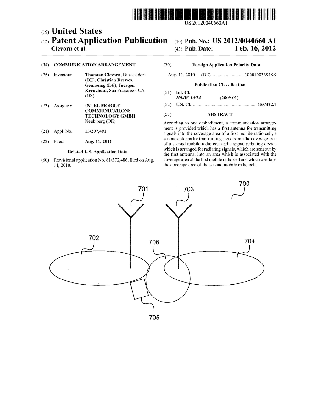 COMMUNICATION ARRANGEMENT - diagram, schematic, and image 01