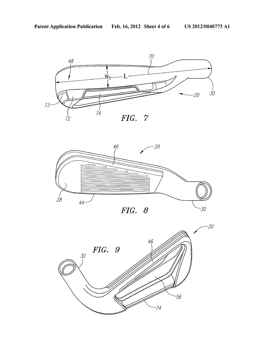 SOLE FOR IRON GOLF CLUB HEAD - diagram, schematic, and image 05