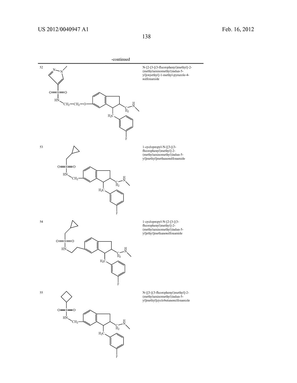 TETRALINE AND INDANE DERIVATIVES, PHARMACEUTICAL COMPOSITIONS CONTAINING     THEM, AND THEIR USE IN THERAPY - diagram, schematic, and image 139