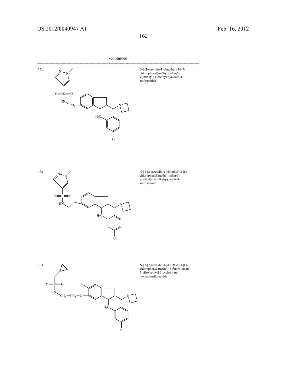 TETRALINE AND INDANE DERIVATIVES, PHARMACEUTICAL COMPOSITIONS CONTAINING     THEM, AND THEIR USE IN THERAPY - diagram, schematic, and image 163