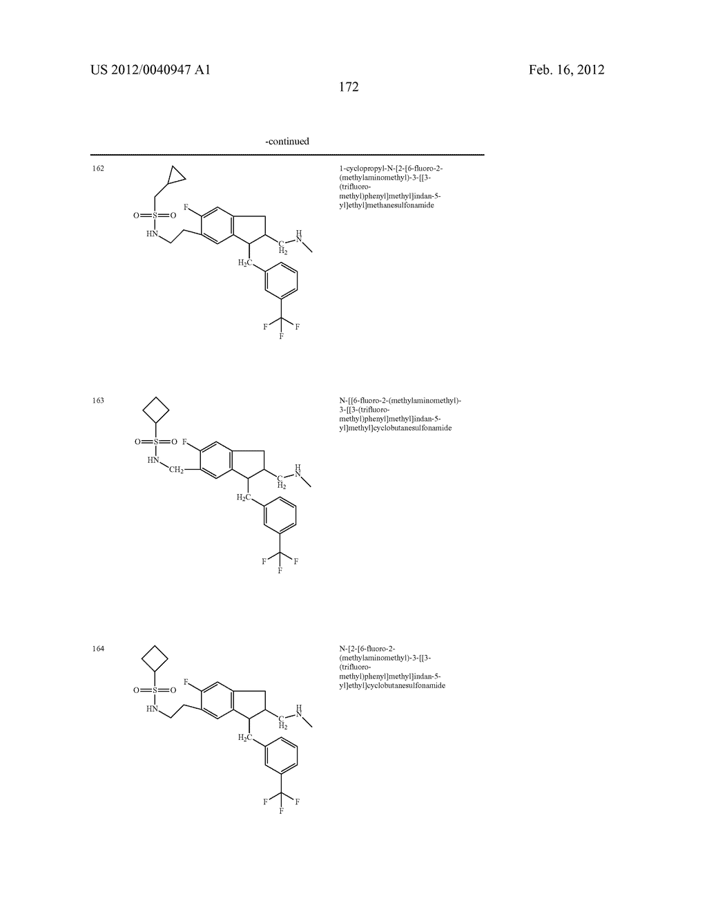 TETRALINE AND INDANE DERIVATIVES, PHARMACEUTICAL COMPOSITIONS CONTAINING     THEM, AND THEIR USE IN THERAPY - diagram, schematic, and image 173