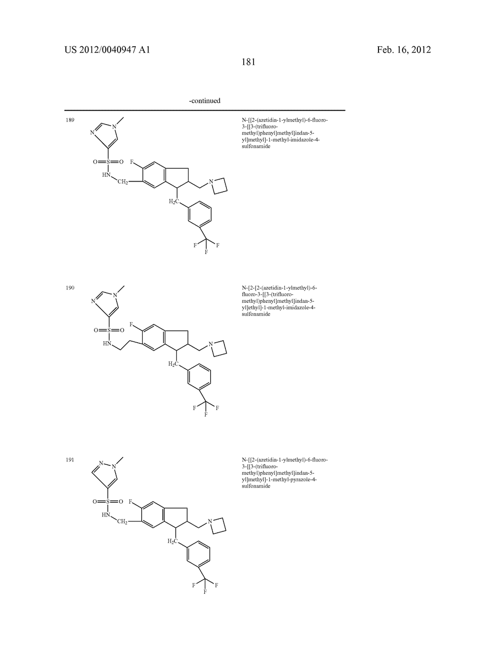 TETRALINE AND INDANE DERIVATIVES, PHARMACEUTICAL COMPOSITIONS CONTAINING     THEM, AND THEIR USE IN THERAPY - diagram, schematic, and image 182