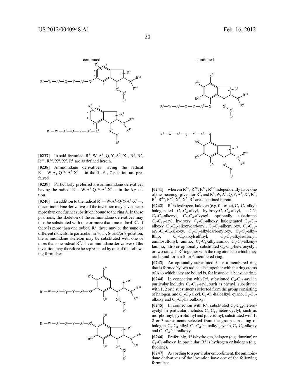 AMINOINDANE DERIVATIVES, PHARMACEUTICAL COMPOSITIONS CONTAINING THEM, AND     THEIR USE IN THERAPY - diagram, schematic, and image 21