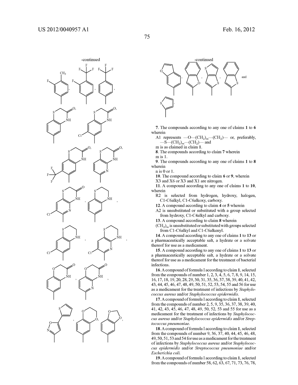 Novel Bicyclic Antibiotics - diagram, schematic, and image 76