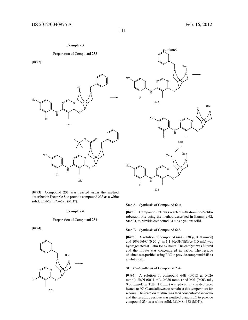 BRIDGED BICYCLIC HETEROCYCLE DERIVATIVES AND METHODS OF USE THEREOF - diagram, schematic, and image 112