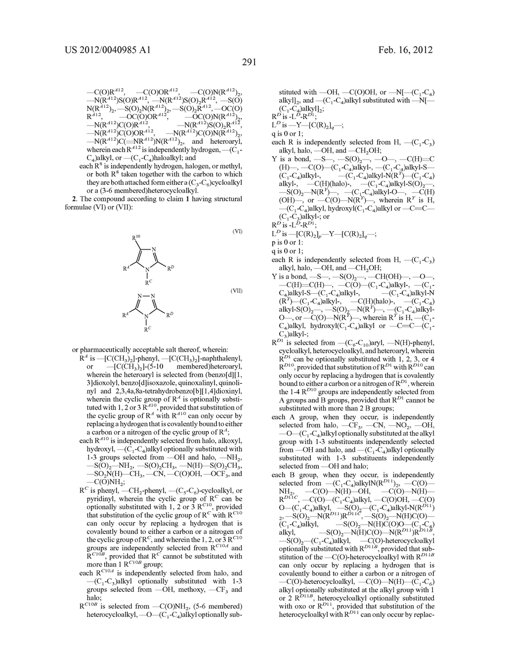 TRIAZOLE AND IMIDAZOLE DERIVATIVES FOR USE AS TGR5 AGONISTS IN THE     TREATMENT OF DIABETES AND OBESITY - diagram, schematic, and image 294