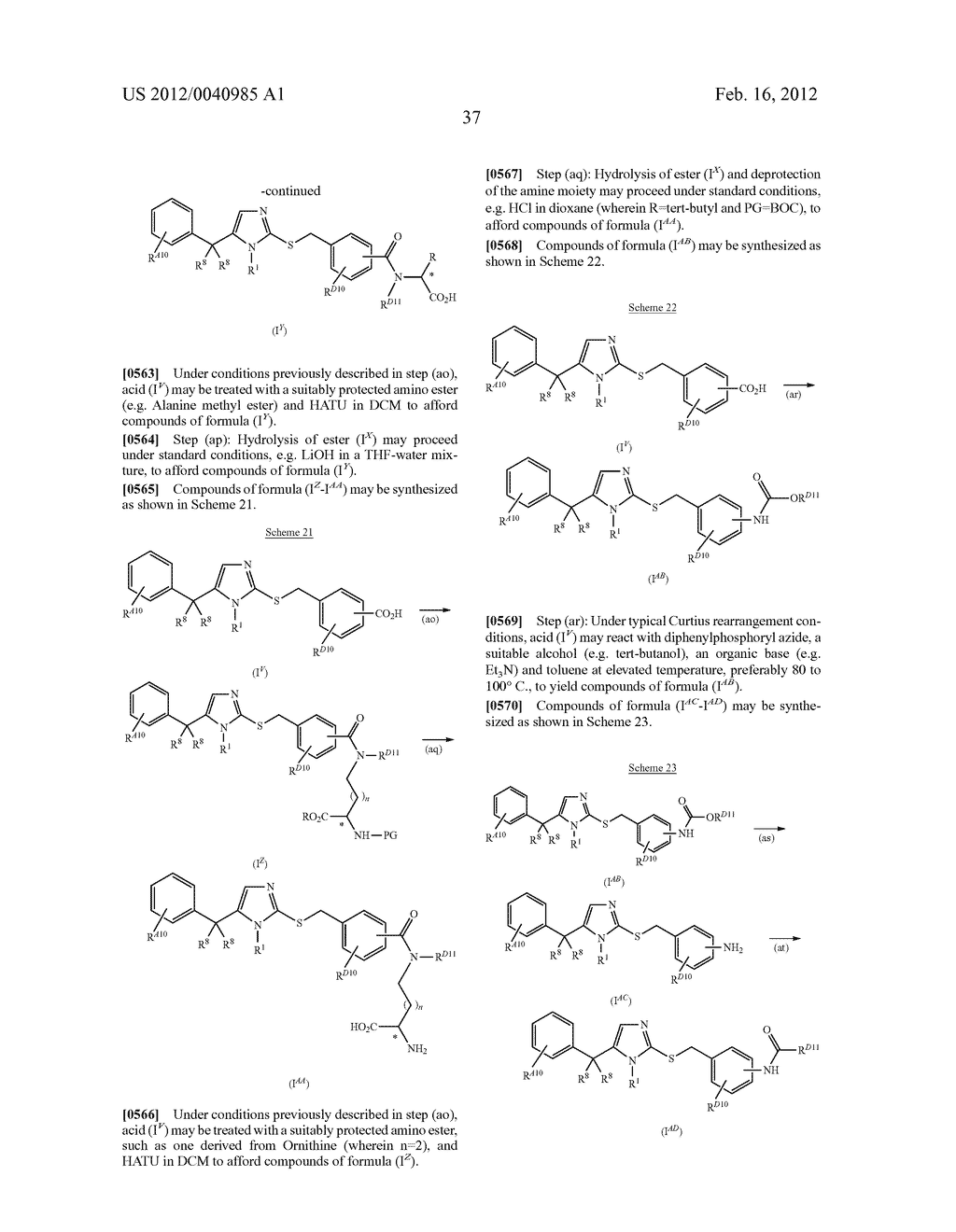 TRIAZOLE AND IMIDAZOLE DERIVATIVES FOR USE AS TGR5 AGONISTS IN THE     TREATMENT OF DIABETES AND OBESITY - diagram, schematic, and image 40