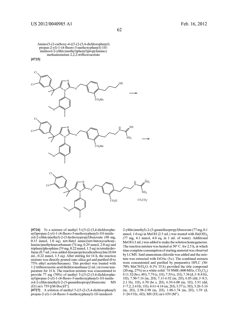 TRIAZOLE AND IMIDAZOLE DERIVATIVES FOR USE AS TGR5 AGONISTS IN THE     TREATMENT OF DIABETES AND OBESITY - diagram, schematic, and image 65