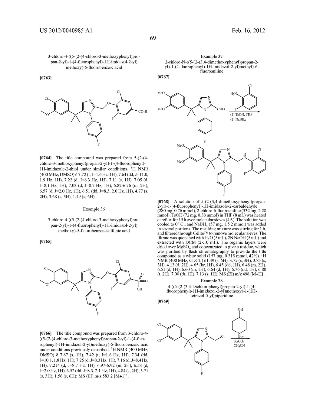 TRIAZOLE AND IMIDAZOLE DERIVATIVES FOR USE AS TGR5 AGONISTS IN THE     TREATMENT OF DIABETES AND OBESITY - diagram, schematic, and image 72