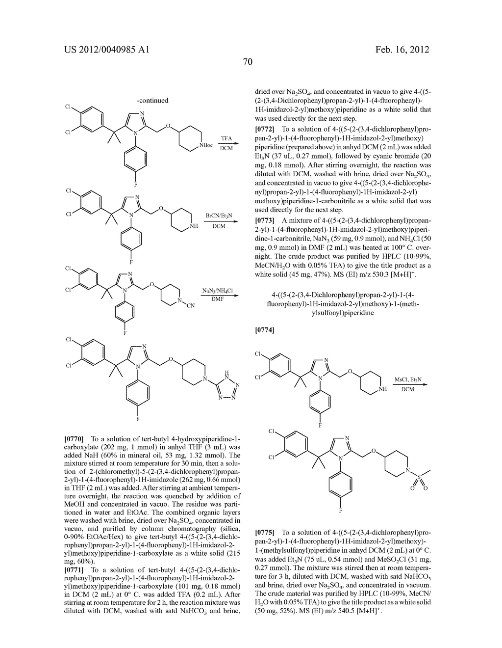 TRIAZOLE AND IMIDAZOLE DERIVATIVES FOR USE AS TGR5 AGONISTS IN THE     TREATMENT OF DIABETES AND OBESITY - diagram, schematic, and image 73