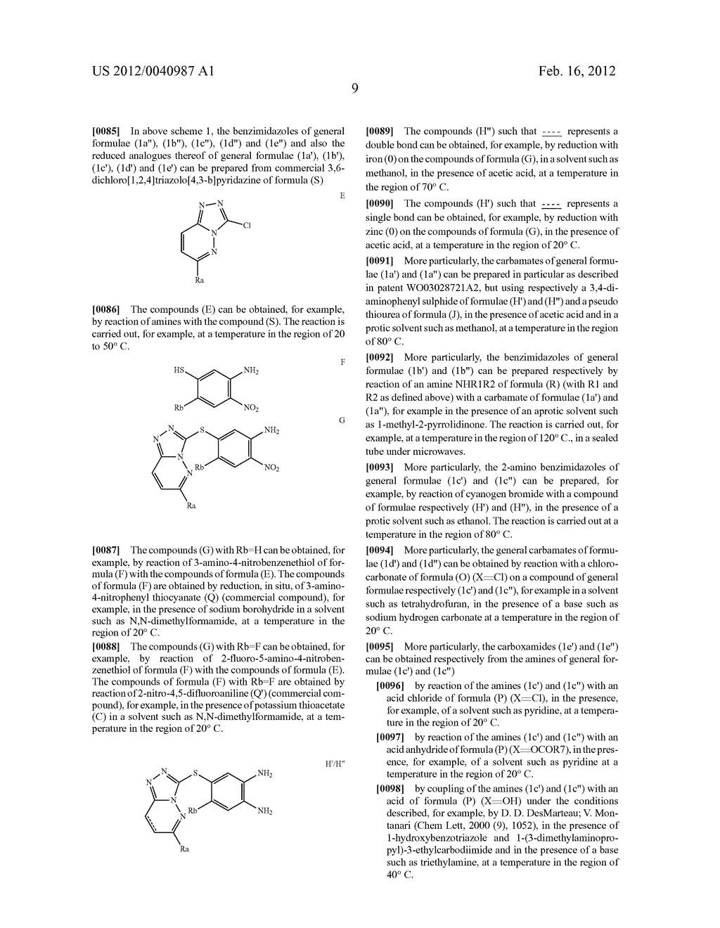 DERIVATIVES OF 6-(6-NH-SUBSTITUTED-TRIAZOLOPYRIDAZINE-SULFANYL)     BENZOTHIAZOLES AND BENZIMIDAZOLES, PREPARATION THEREOF, USE THEREOF AS     DRUGS, AND USE THEREOF AS MET INHIBITORS - diagram, schematic, and image 10